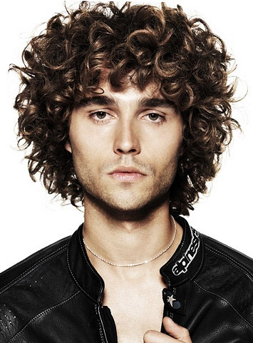 Handsome Curly Full Lace Wig for Men 100% Human Hair