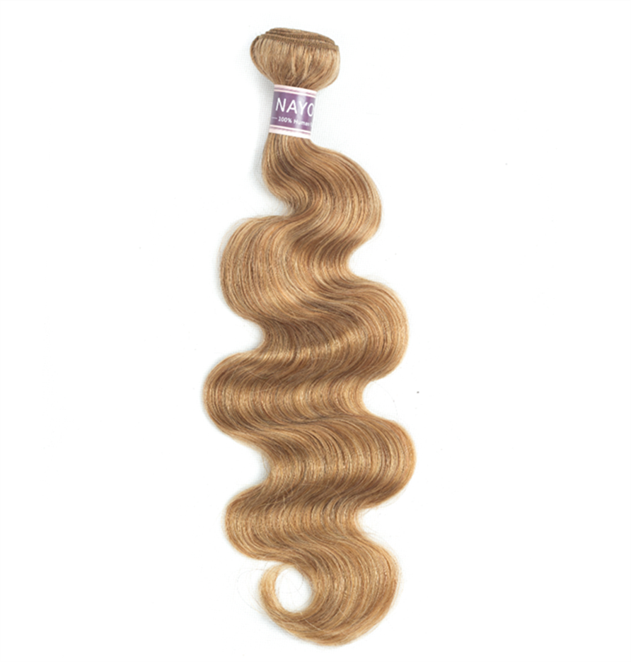 Wigsbuy Blonde 27# Human Hair Body Wave Hair Bundle 10-24 Inches