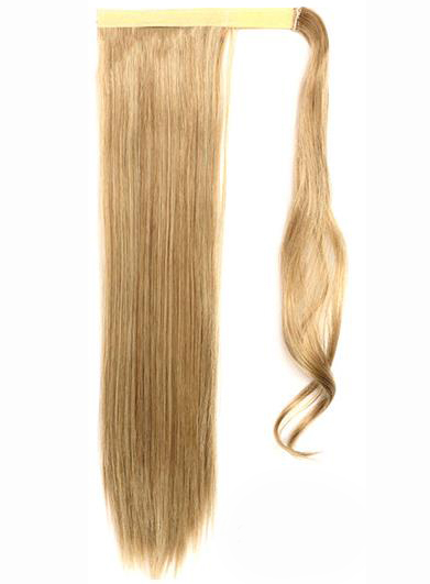 Charming Long Straight Blonde Synthetic Ponytail