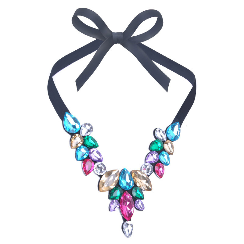 Fashion Womens Chain Statement Chunky Collar Pendant Choker Bib Necklace Jewelry