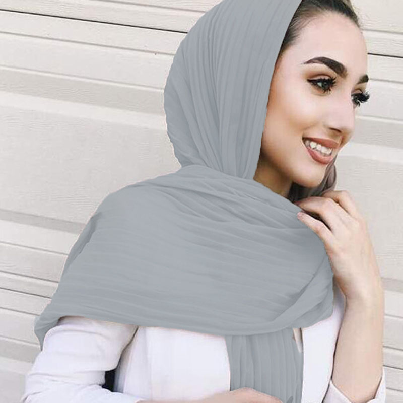 Goffer Headscarf Scarf