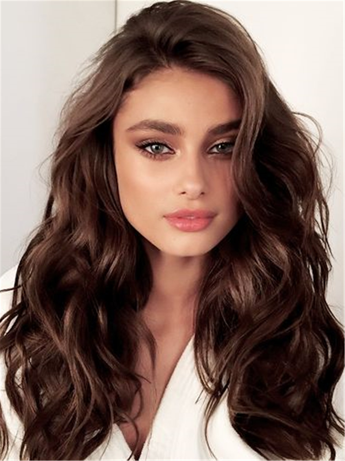 One Side Parted Loose Wave Human Hair Capless Wig