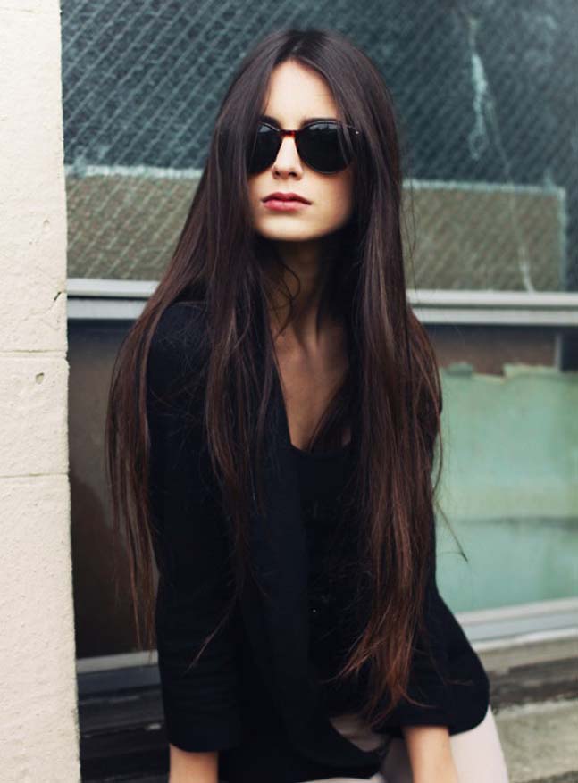 100% Human Hair Soft Long Straight Lace Front Wig 26 Inches Shows Your Perfect Nature