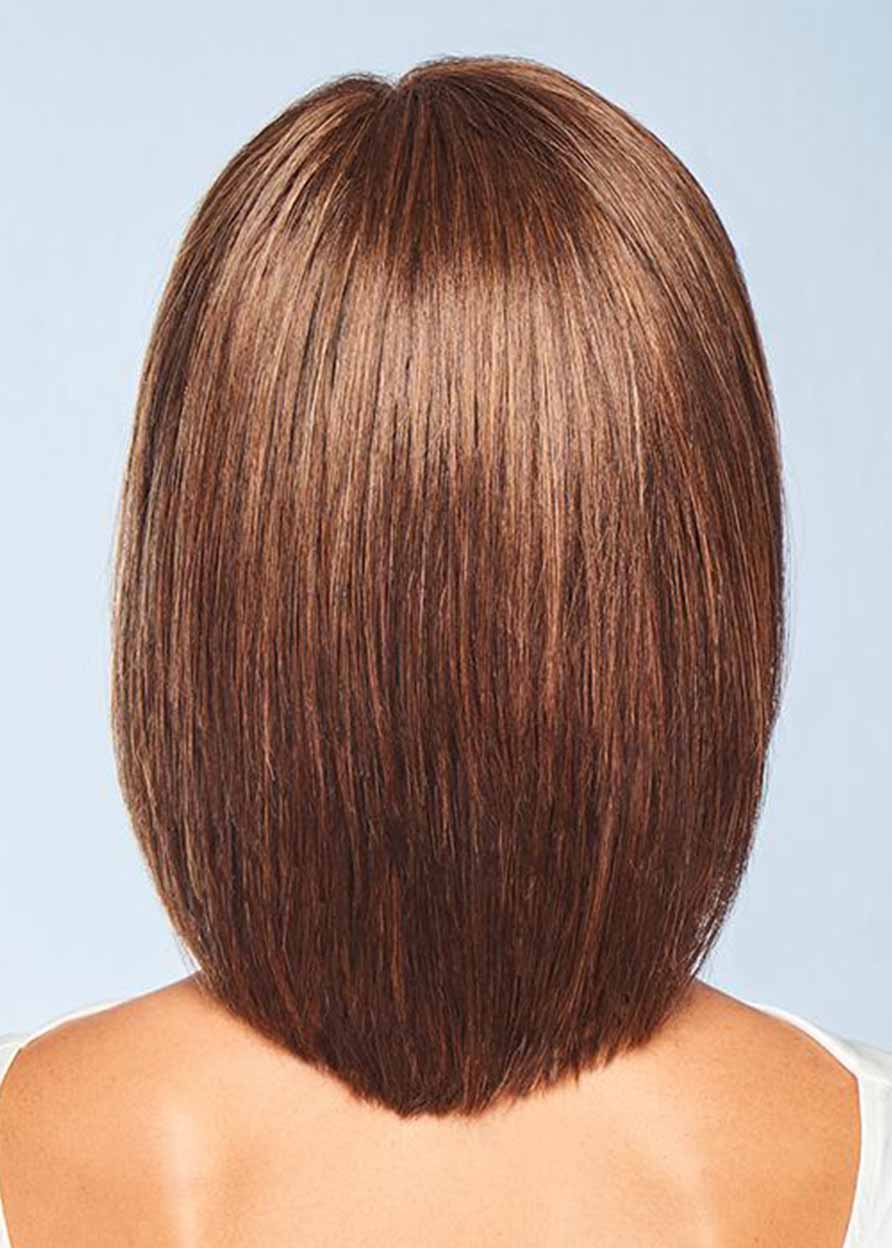 Premium Luxury Women's Medium Original Bob Styles Straight Synthetic Hair Capless Wigs 14Inch