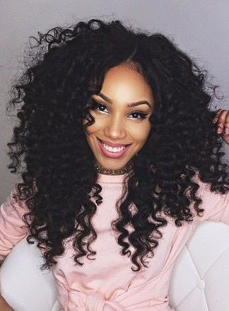 Clip In African American Kinky Curly Human Hair 7 PCS Clip In Hair Extensions