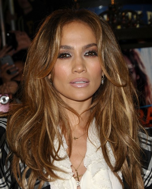 Jennifer Lopez Graceful Fashion Deluxe Long Wavy Lace Wig 100% Real Human Hair 18 Inches