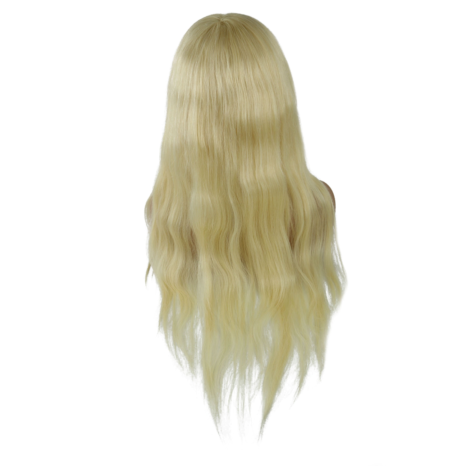 Long Loose Straight With Bangs 100% Human Hair Capless 24 Inches Wigs