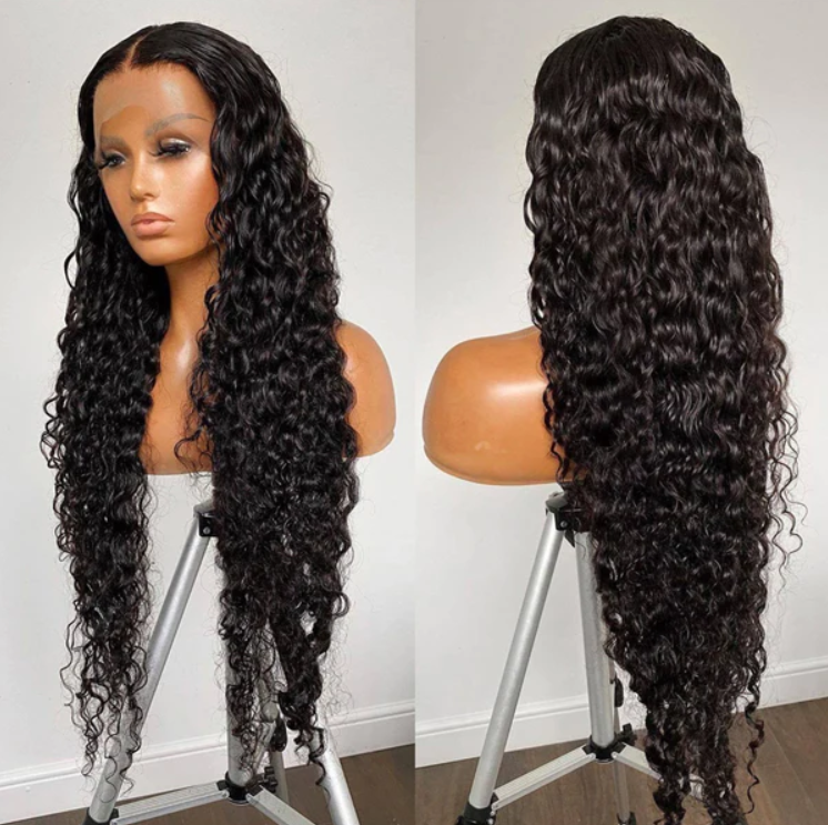Glueless 30 Inch Water Wave Human Hair Wigs 13x4 13x6 Lace Front Wig Wet And Wavy Hd Lace Wigs Pre Plucked