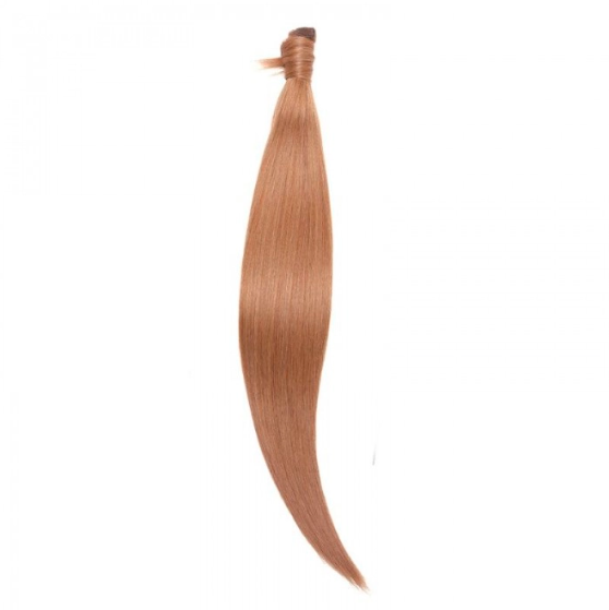 Clip In Extension Ponytail Ash Brown Straight Human Hair