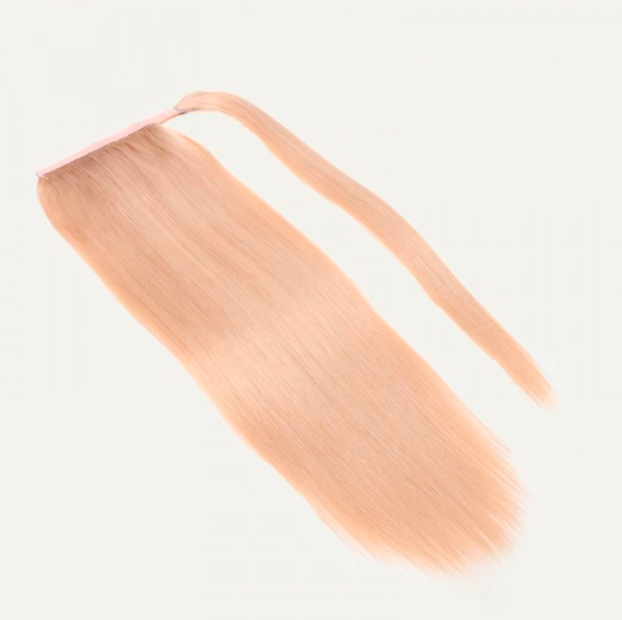 Dirty Blonde Straight Clip In Ponytail Extension Human Hair