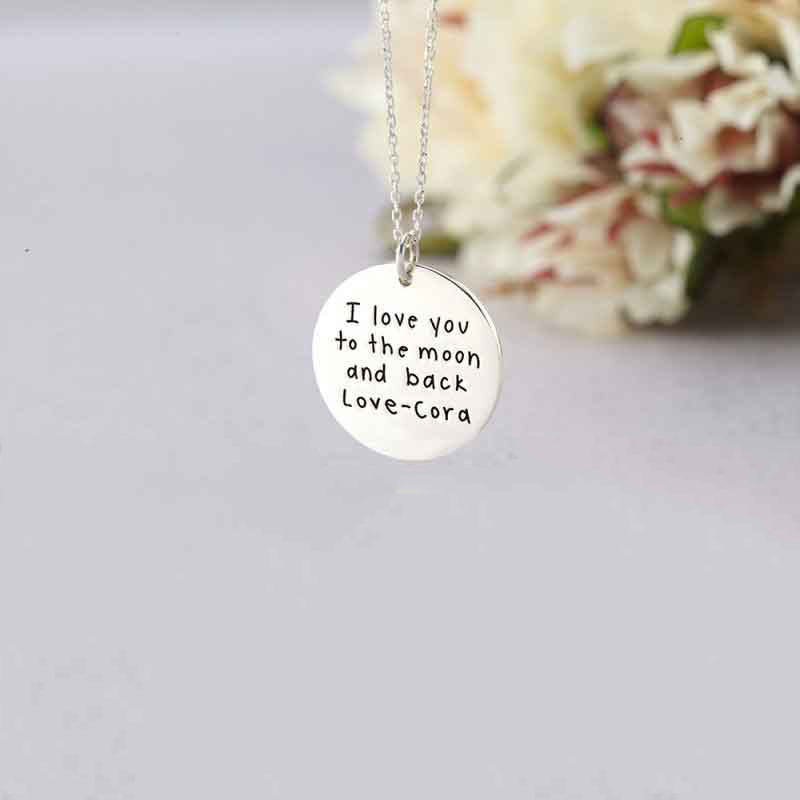 Custom Handwriting Name Necklace For Lover