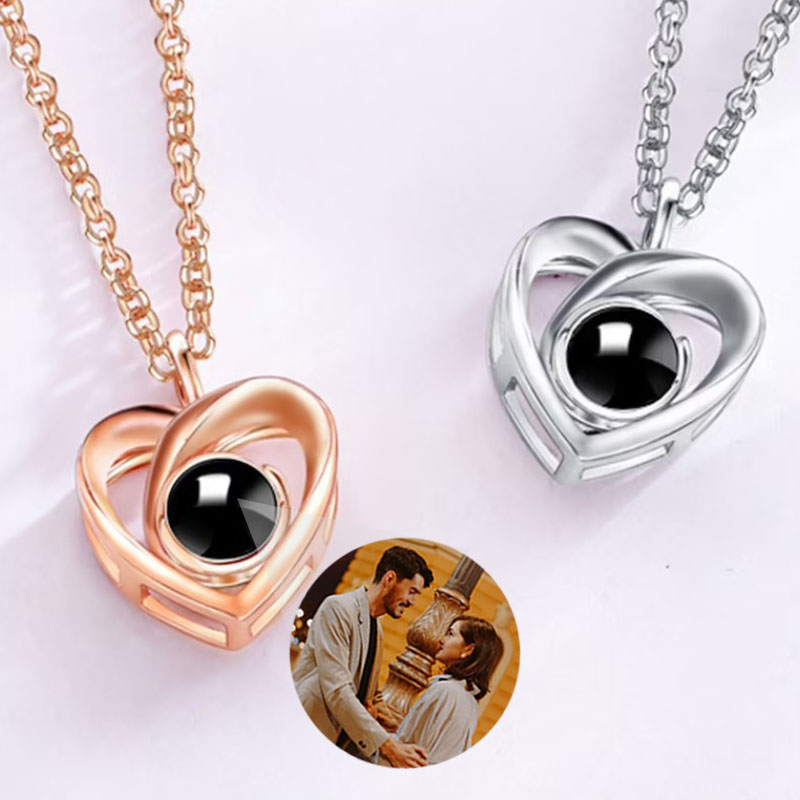 Personalized Photo Projection Necklace To Girlfriend-My Love