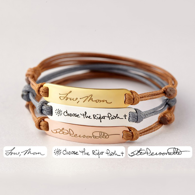 Customized Handwriting Name Bracelet Gift For Your Loved