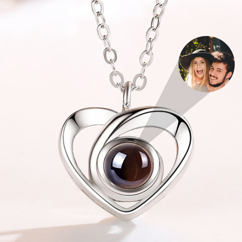 Personalized Photo Projection Necklace To Girlfriend-My Love