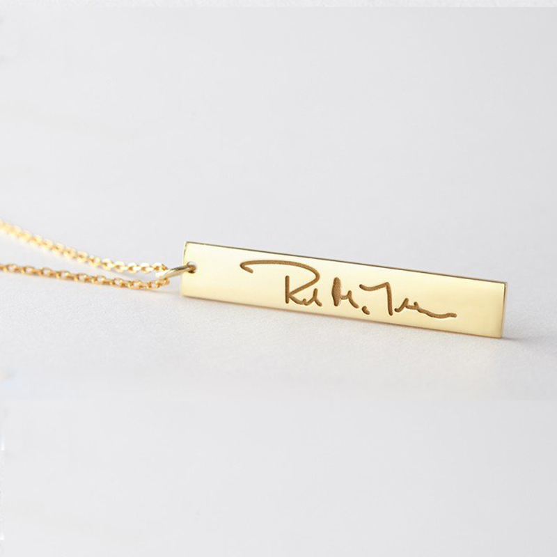 Custom Handwriting Name Necklace Creative Gift-time a little