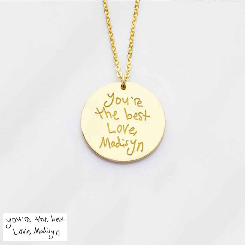 Custom Handwriting Name Necklace For Lover