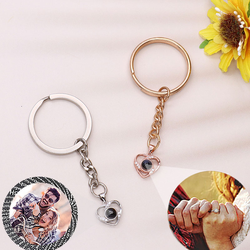 Personalized Photo Projection Keychain-Shining Love