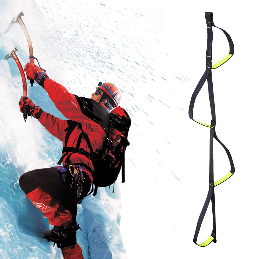 Climbing Aider 4 Step Lightweight Wear-Resisting Foot Ascender Loop Load Bearing