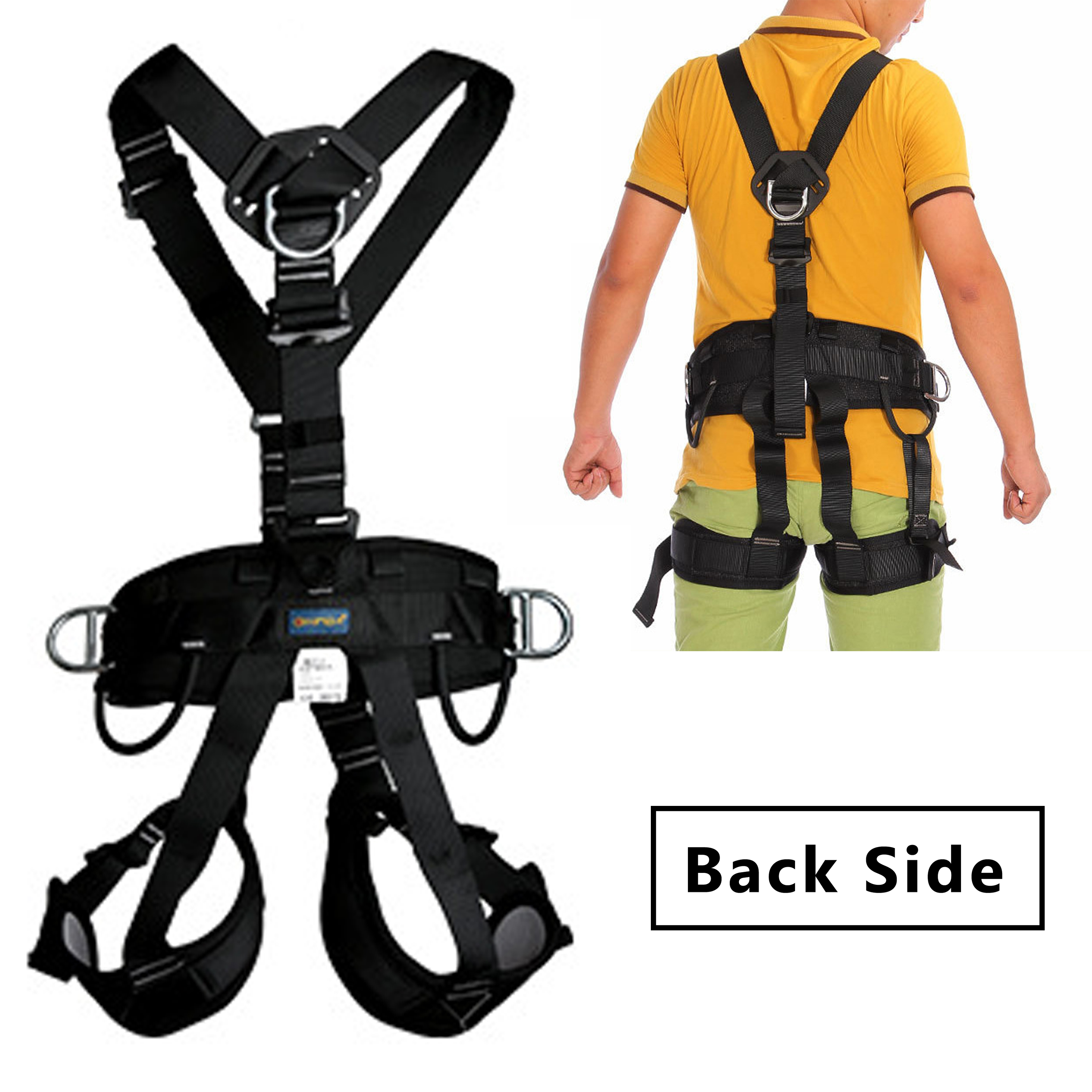 Outdoor Full/half Body Safety Rock Climbing Tree Rappelling Harness Seat Belt 